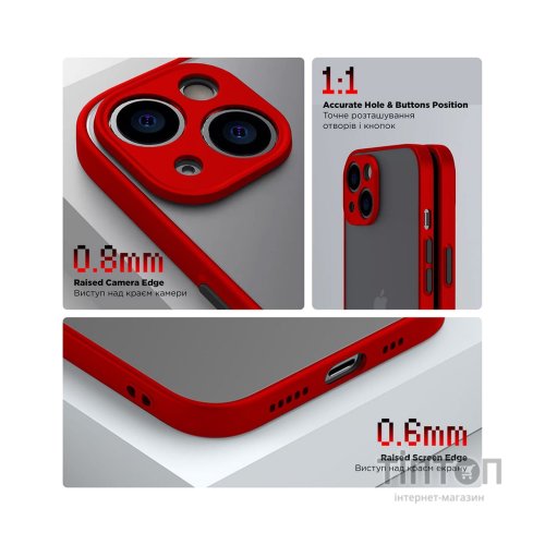 Чохол до мобільного телефона Armorstandart Frosted Matte Xiaomi Redmi 12 4G Red (ARM68553)
