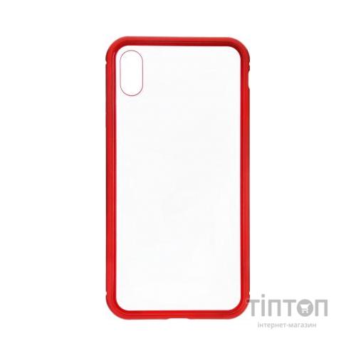 Чохол до мобільного телефона Armorstandart Magnetic Case 1 Gen. iPhone XS Max Clear/Red (ARM53391)