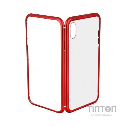 Чохол до мобільного телефона Armorstandart Magnetic Case 1 Gen. iPhone XS Max Clear/Red (ARM53391)