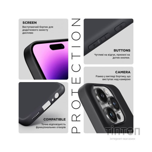 Чохол до мобільного телефона Armorstandart Matte Slim Fit Xiaomi Redmi 13C / Poco C65 Camera cover Black (ARM72470)