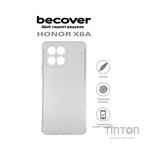 Чохол до мобільного телефона BeCover Anti-Shock Honor X6a Clear (710600)