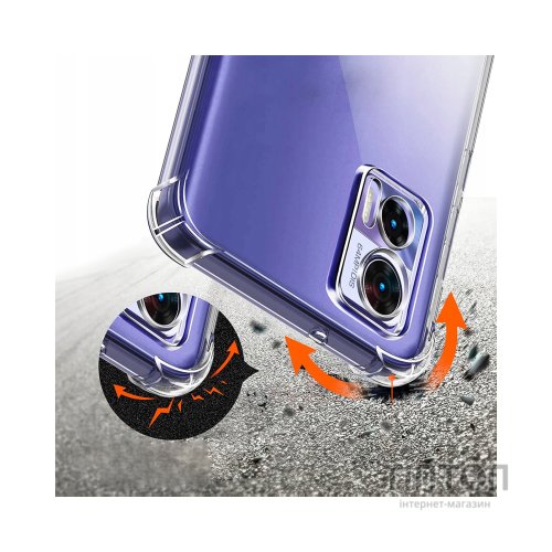 Чохол до мобільного телефона BeCover Anti-Shock Motorola Edge 50 Fusion Clear (712307)