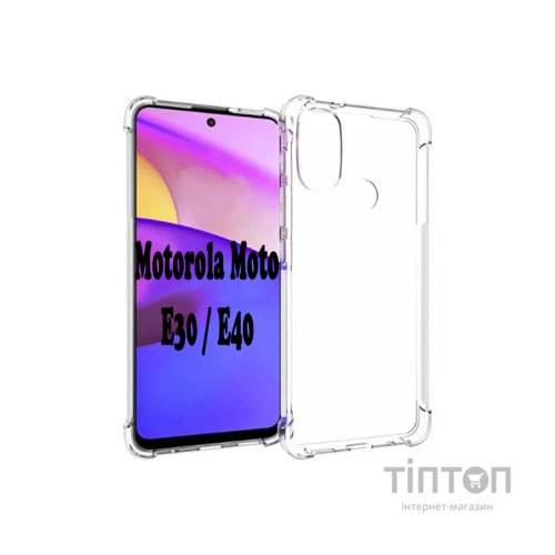 Чохол до мобільного телефона BeCover Anti-Shock Motorola Moto E30 / E40 Clear (707882)