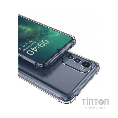 Чохол до мобільного телефона BeCover Anti-Shock Motorola Moto E32s Clear (709826)