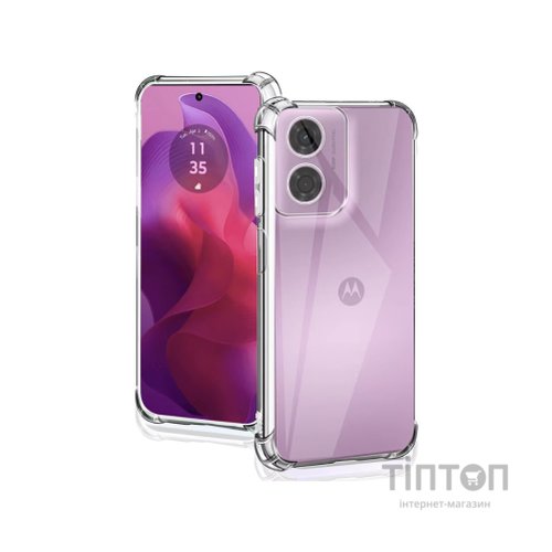 Чохол до мобільного телефона BeCover Anti-Shock Motorola Moto G04/ E14 Clear (712309)