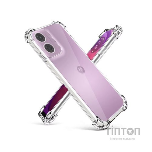 Чохол до мобільного телефона BeCover Anti-Shock Motorola Moto G04/ E14 Clear (712309)