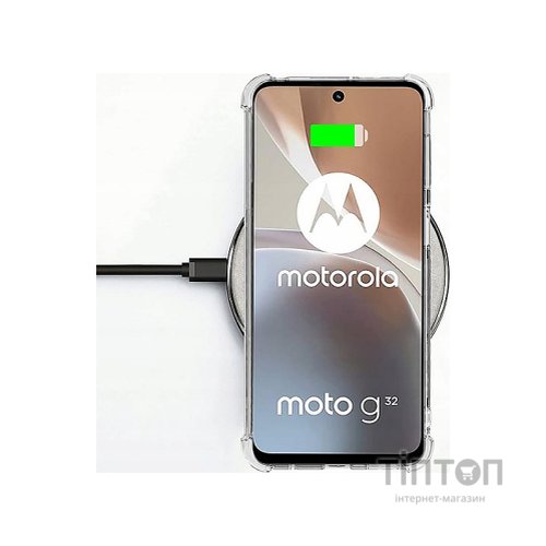 Чохол до мобільного телефона BeCover Anti-Shock Motorola Moto G32 Clear (709316)