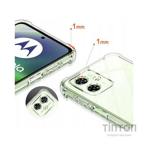 Чохол до мобільного телефона BeCover Anti-Shock Motorola Moto G54 / G54 Power Clear (710610)
