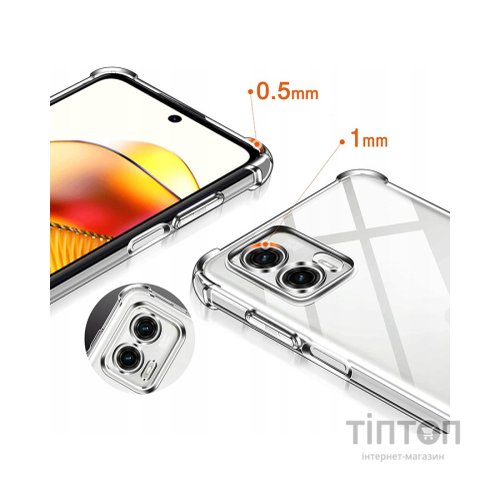 Чохол до мобільного телефона BeCover Anti-Shock Motorola Moto G73 Clear (709827)