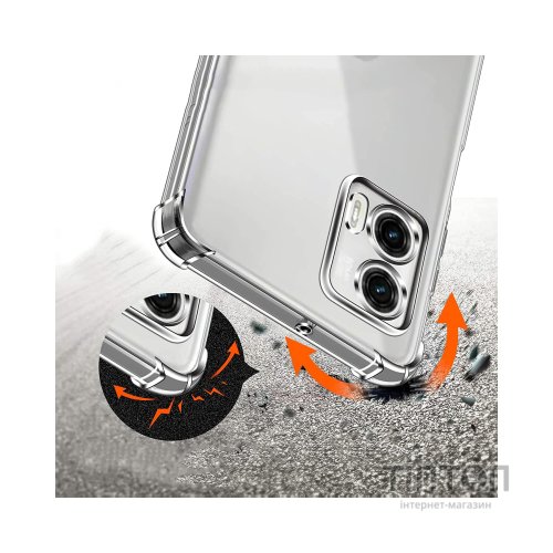 Чохол до мобільного телефона BeCover Anti-Shock Motorola Moto G73 Clear (709827)