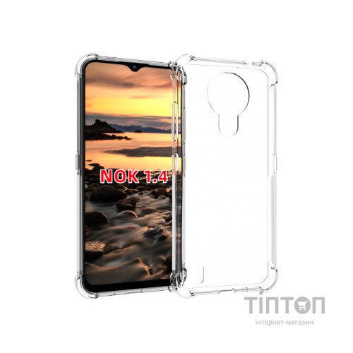 Чохол до мобільного телефона BeCover Anti-Shock Nokia 1.4 Clear (706965)