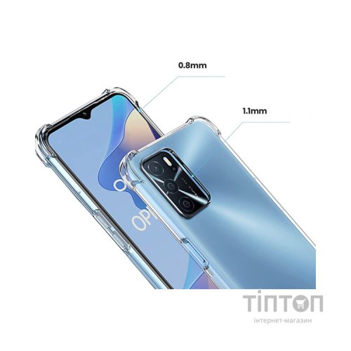 Чохол до мобільного телефона BeCover Anti-Shock Oppo A16 / A16s / A54s Clear (707343)