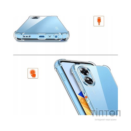 Чохол до мобільного телефона BeCover Anti-Shock Oppo A17 Clear (708894)