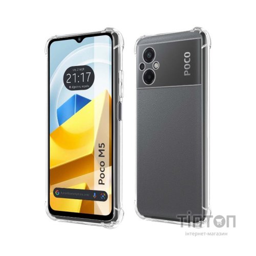 Чохол до мобільного телефона BeCover Anti-Shock Poco M5 4G Clear (708630)