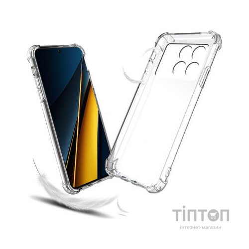 Чохол до мобільного телефона BeCover Anti-Shock Poco X6 Clear (710614)
