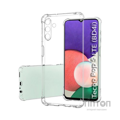 Чохол до мобільного телефона BeCover Anti-Shock Tecno Pop 5 LTE (BD4i) Clear (708908)