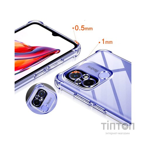 Чохол до мобільного телефона BeCover Anti-Shock Xiaomi Redmi 12C Clear (709176)