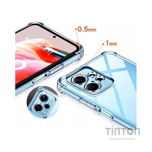 Чохол до мобільного телефона BeCover Anti-Shock Xiaomi Redmi Note 12 4G Clear (709325)