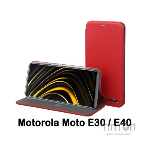Чохол до мобільного телефона BeCover Exclusive Motorola Moto E30 / E40 Burgundy Red (707906)