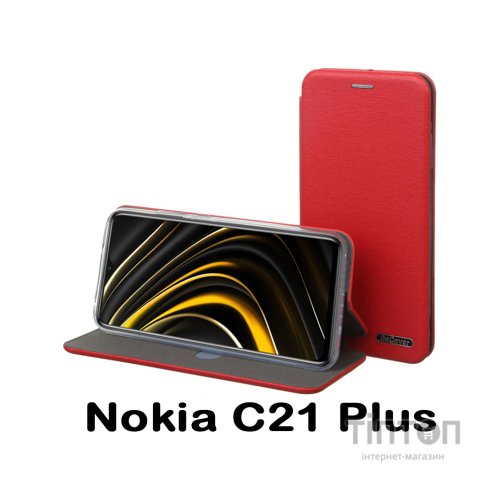 Чохол до мобільного телефона BeCover Exclusive Nokia C21 Plus Burgundy Red (707918)