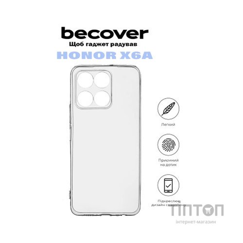 Чохол до мобільного телефона BeCover Honor X6a Transparancy (710877)