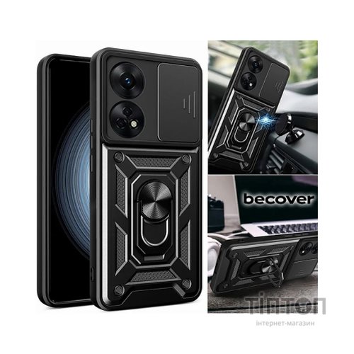 Чохол до мобільного телефона BeCover Military Oppo Reno8 T Black (710023)