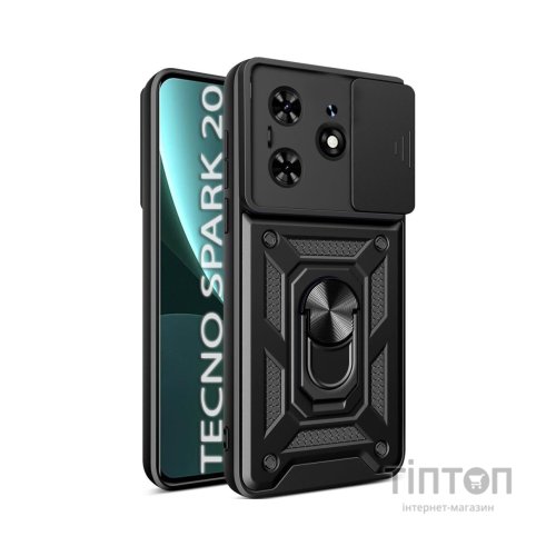 Чохол до мобільного телефона BeCover Military Tecno Spark 20 (KJ5n) Black (712168)