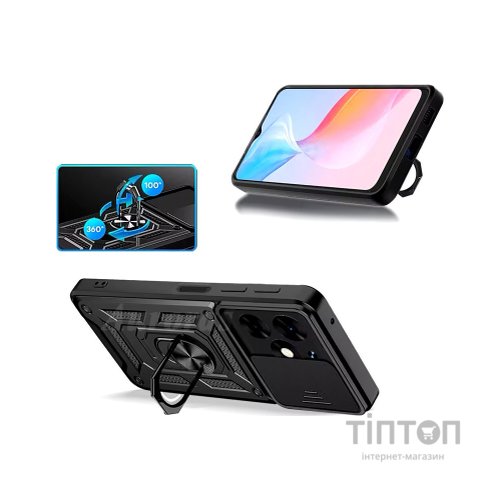 Чохол до мобільного телефона BeCover Military Tecno Spark 20 (KJ5n) Black (712168)