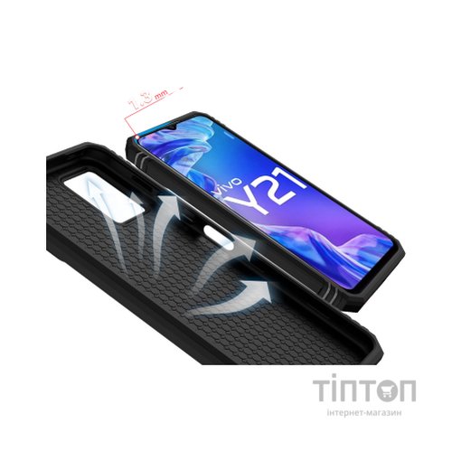 Чохол до мобільного телефона BeCover Military Vivo Y33s / Y21 Black (708834)