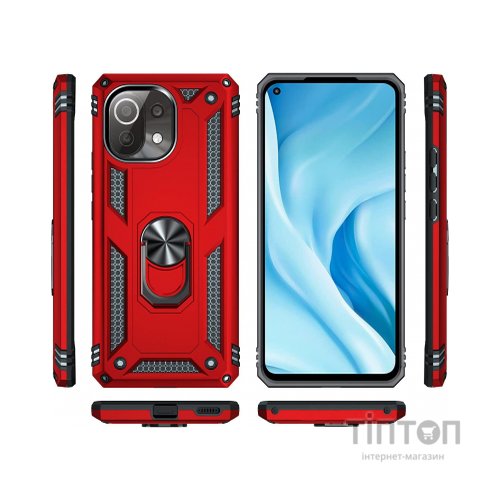 Чохол до мобільного телефона BeCover Military Xiaomi Mi 11 Lite / Mi 11 Lite 5G Red (706644)