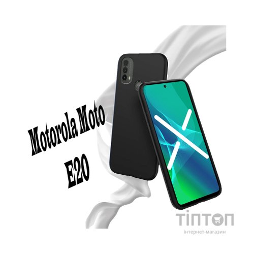Чохол до мобільного телефона BeCover Motorola Moto E20 Black (707612)