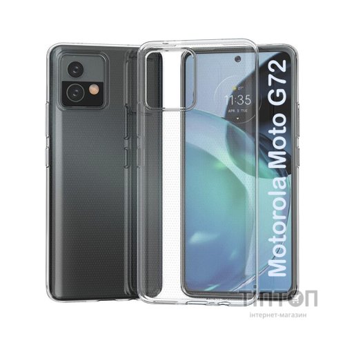 Чохол до мобільного телефона BeCover Motorola Moto G72 Transparancy (708932)