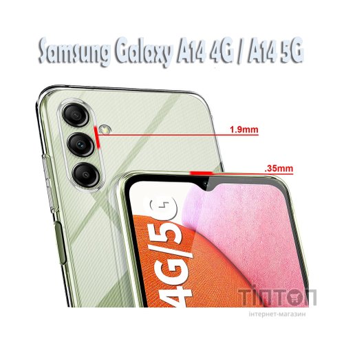 Чохол до мобільного телефона BeCover Samsung Galaxy A14 4G SM-A145/A14 5G SM-A146 Transparancy (708971)