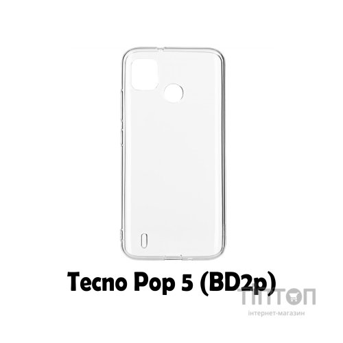 Чохол до мобільного телефона BeCover Tecno Pop 5 (BD2p) 2/32Gb Transparancy (707626)