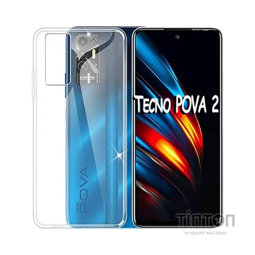 Чохол до мобільного телефона BeCover Tecno POVA 2 (LE7n) Transparancy (708665)