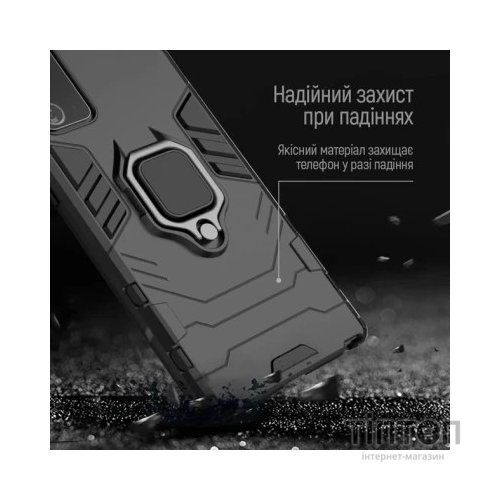 Чохол до мобільного телефона ColorWay AntiShock Magnet Ring Xiaomi Redmi 13C Blue (CW-CAMRXR13C-DB)