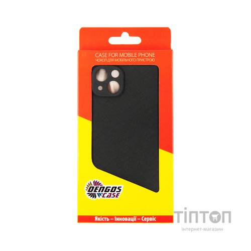 Чохол до мобільного телефона Dengos Carbon iPhone 14 Plus black (DG-TPU-CRBN-158)