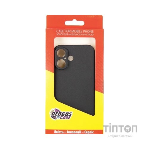 Чохол до мобільного телефона Dengos Carbon iPhone 16 (black) (DG-TPU-CRBN-208)