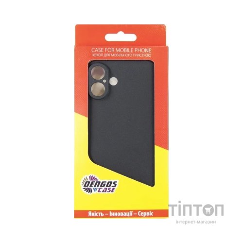 Чохол до мобільного телефона Dengos Carbon iPhone 16 Plus (black) (DG-TPU-CRBN-210)