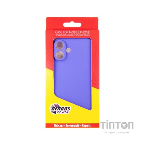 Чохол до мобільного телефона Dengos Carbon iPhone 16 Plus (purple) (DG-TPU-CRBN-211)