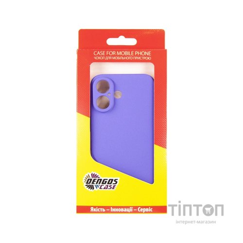 Чохол до мобільного телефона Dengos Carbon iPhone 16 (purple) (DG-TPU-CRBN-209)