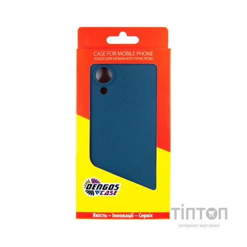 Чохол до мобільного телефона Dengos Carbon Oppo A17K (blue) (DG-TPU-CRBN-168)