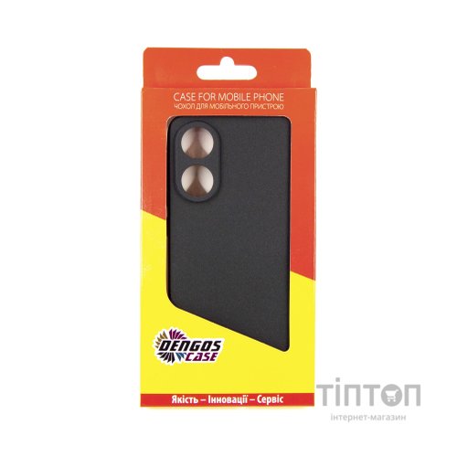 Чохол до мобільного телефона Dengos Carbon Oppo A78 4G (black) (DG-TPU-CRBN-185)