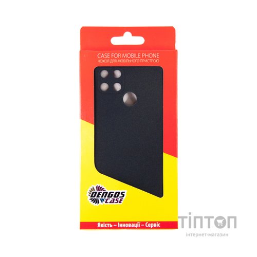 Чохол до мобільного телефона Dengos Carbon Realme C25y (black) (DG-TPU-CRBN-145)