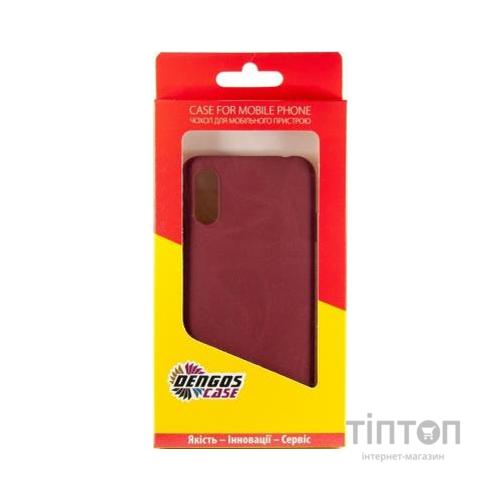 Чохол до мобільного телефона Dengos Carbon Samsung Galaxy A01, red (DG-TPU-CRBN-55) (DG-TPU-CRBN-55)