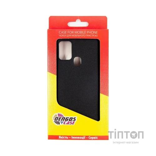 Чохол до мобільного телефона Dengos Carbon Samsung Galaxy A21s, black (DG-TPU-CRBN-74) (DG-TPU-CRBN-74)