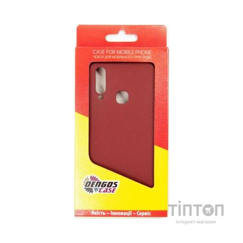 Чохол до мобільного телефона Dengos Carbon Vivo Y15, red (DG-TPU-CRBN-97) (DG-TPU-CRBN-97)