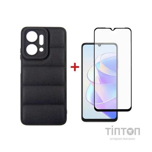 Чохол до мобільного телефона Dengos Kit for Honor x7a case + glass (Black) (DG-KM-55)