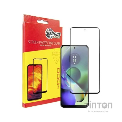 Чохол до мобільного телефона Dengos Kit for Motorola G54 case + glass (Black) (DG-KM-50)
