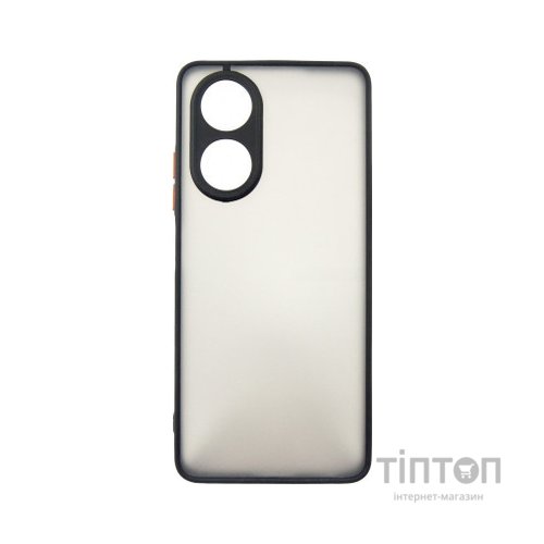 Чохол до мобільного телефона Dengos Kit for OPPO A58 4G case + glass (Black) (DG-KM-36)